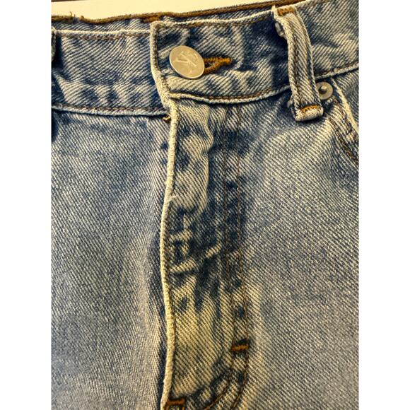 90s Vintage Calvin Klein Jean High Rise Cut-Off Shorts Size 5 - Picture 3 of 16
